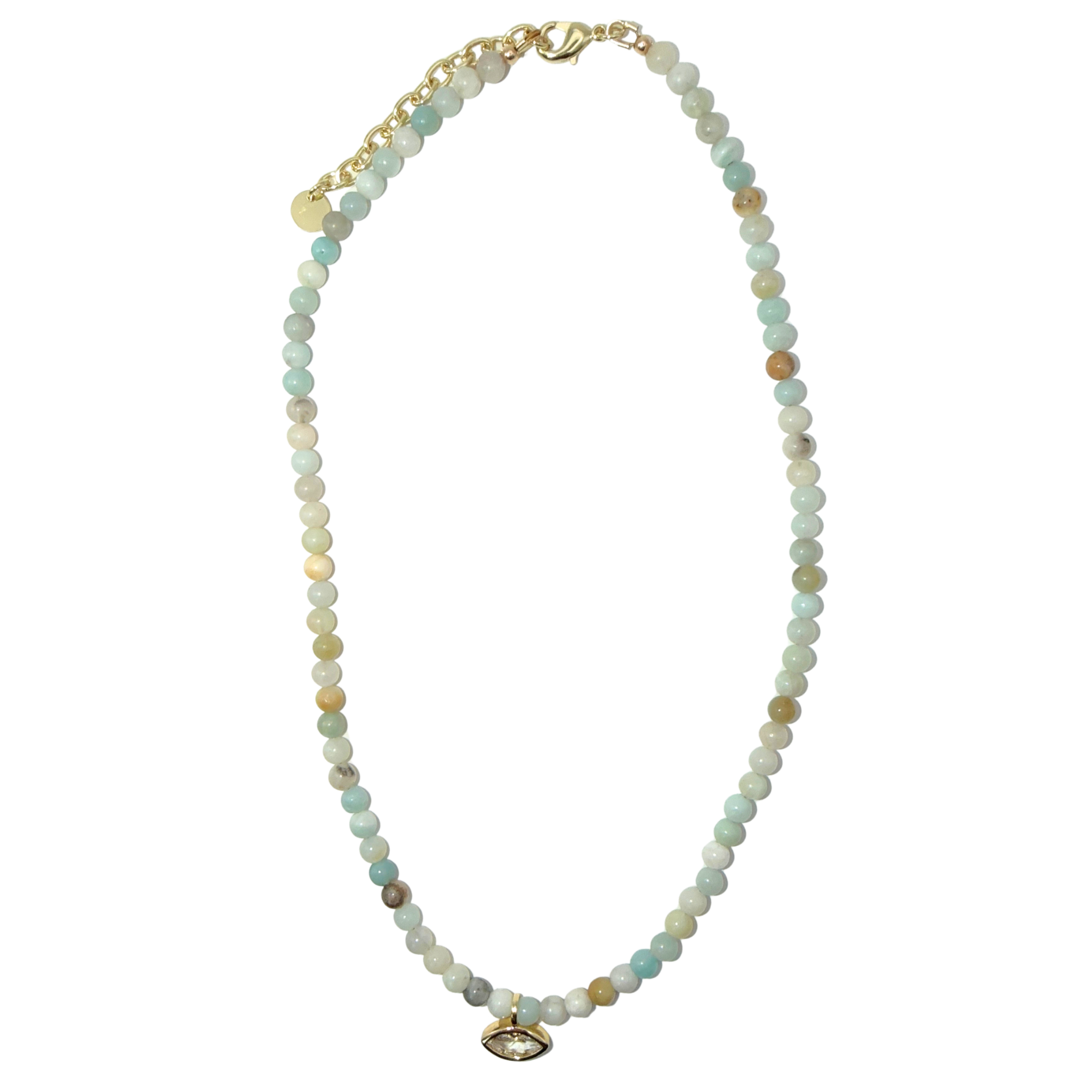 Amazonite CZ Necklace
