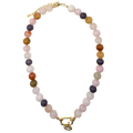 Multicolor Beads CZ Necklace