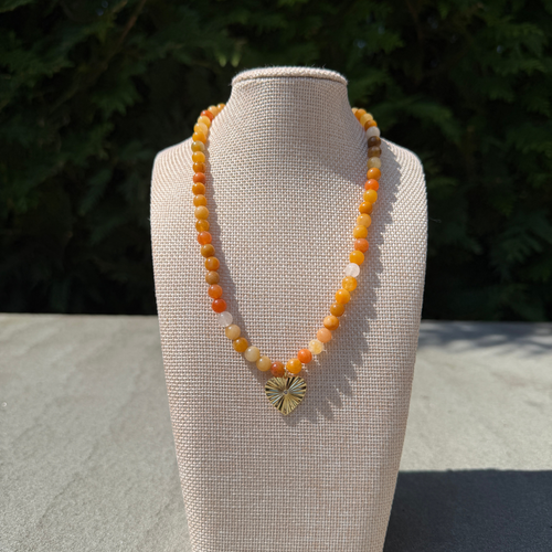 Aventurine Heart Necklace