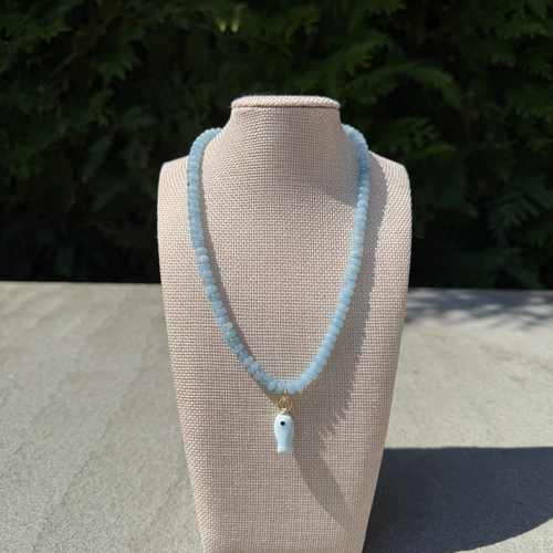 Blue Fish Necklace
